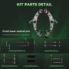 image:imageAUQDD 12Pcs Front End Suspension Kit Fit For 20172025 Mazda CX5 Lower Control Arm wBall Joint Sway Bar Link Outer amp Inner Tie Rod End  520051 K623703 K80296 K750670 EV801580 ES801543