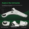 image:imageAUQDD 12Pcs Front End Suspension Kit Fit For 20192023 Jeep Cherokee Lower Control Arm Ball Joint ADJSway Bar Link Outer Inner Tie Rod End  K643774 K500287 K750704 K750741 EV801522 ES801510