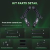 image:imageAUQDD 12Pcs Front End Suspension Kit Fit For 20212025 Hyundai Elantra Lower Control Arm wBall Joint Sway Bar Link Outer amp Inner Tie Rod End  K624003 MS908140 MS908141 EV801489 ES801505