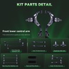 image:imageAUQDD 14Pcs Front End Suspension Kit Fit For 0509 Hyundai TucsonKia Sportage Lower Control Arm Ball Joint Sway Bar Link Outer Inner Tie Rod End  K641338 K500012 K80510 EV800095 ES800056