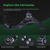 image:imageAUQDD 14Pcs Front End Suspension Kit Fit For 0509 Hyundai TucsonKia Sportage Lower Control Arm Ball Joint Sway Bar Link Outer Inner Tie Rod End  K641338 K500012 K80510 EV800095 ES800056