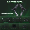 image:imageAUQDD 14Pcs Front End Suspension Kit Fit For 1925 Subaru Forester 1923 Crosstrek Lower Control Arm Ball Joint Sway Bar Link Outer Inner Tie Rod End  K623768 K750945 K750901 EV801606 ES3712