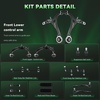 image:imageAUQDD 16Pcs Front End Suspension Kit Fit For 20032007 Honda Accord w24L Control Arm Ball Joint Sway Bar Link Outer Inner Tie Rod End  K640289 K620616 K80228 K90660 K90342 EV80210 ES80287