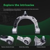 image:imageAUQDD 16Pcs Front End Suspension Kit Fit For 20172024 Tesla Model 3 Control Arm wBall Joint Sway Bar Link Outer Inner Tie Rod End  K623778 K623785 K623788 K750958 K750960 ES801553 EV801539