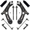 image:imageAUQDD 10Pcs Front End Suspension Kit Fit For 20172020 Hyundai Elantra 1924 Kia Forte Lower Control Arm wBall Joint Sway Bar Link Outer Inner Tie Rod End  K623782 K750890 EV801489 ES801505