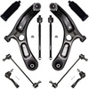 image:imageAUQDD 10Pcs Front End Suspension Kit Fit For 20182022 Hyundai Accent 1823 Kia Rio Lower Control Arm wBall Joint Sway Bar Link Outer Inner Tie Rod End  K623796 K750523 EV801601 ES801614