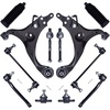 image:imageAUQDD 12Pcs Front End Suspension Kit Fit For 0712 Hyundai Elantra 20L1013 Kia Forte Lower Control Arm Ball Joint Sway Bar Link Outer Inner Tie Rod End  K642256 K750032 EV800228 ES800230