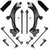 image:imageAUQDD 12Pcs Front End Suspension Kit Fit For 20072011 Honda CRV Japan Built Lower Control Arm wBall Joint Sway Bar Link Outer Inner Tie Rod End  K620500 K750297 K750156 EV800689 ES800510