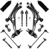image:imageAUQDD 12Pcs Front End Suspension Kit Fit For 20162021 Honda Civic No Type R Lower Control Arm wBall Joint Sway Bar Link Outer amp Inner Tie Rod End  K623651 K750865 K750874 EV801274 ES801250