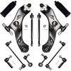 image:imageAUQDD 12Pcs Front End Suspension Kit Fit For 20192025 Toyota RAV4 Lower Control Arm wBall Joint Sway Bar Link Outer amp Inner Tie Rod End  K623927 527515 K750966 K750994 EV801605 ES801663