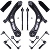 image:imageAUQDD 12Pcs Front End Suspension Kit Fit For 20212025 Hyundai Elantra Lower Control Arm wBall Joint Sway Bar Link Outer amp Inner Tie Rod End  K624003 MS908140 MS908141 EV801489 ES801505