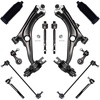 image:imageAUQDD 12Pcs Front End Suspension Kit Fit For 2225 Honda Civic No Type R Lower Control Arm wBall Joint Sway Bar Link Outer amp Inner Tie Rod End  K750865 K750874 EV801274 ES801251 51350T24T10
