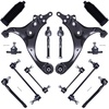 image:imageAUQDD 14Pcs Front End Suspension Kit Fit For 0712 Hyundai Elantra w20L Lower Control Arm Ball Joint Sway Bar Link Outer Inner Tie Rod End  K641580 K500074 K750032 K750102 EV800228 ES800229