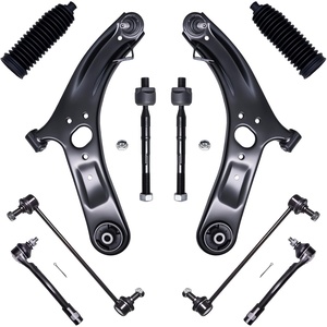 image:imageAUQDD 10Pcs Front End Suspension Kit Fit For 20122017 Hyundai Accent Lower Control Arm wBall Joint Sway Bar Link Outer amp Inner Tie Rod End  K622643 K622645 K750523 EV800902 ES801130