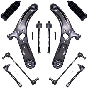 image:imageAUQDD 10Pcs Front End Suspension Kit Fit For 20122017 Kia Rio Lower Control Arm wBall Joint Sway Bar Link Outer amp Inner Tie Rod End  K621981 K621982 K750523 EV800902 ES801130 ES801131