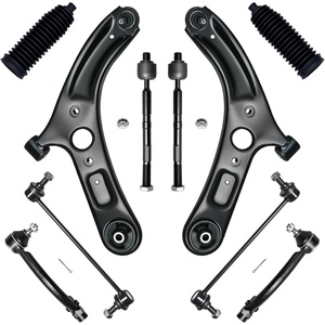 image:imageAUQDD 10Pcs Front End Suspension Kit Fit For 20142018 Kia Forte Forte5 Forte Koup Lower Control Arm wBall Joint Sway Bar Link Outer amp Inner Tie Rod End  K623741 K750523 EV801061 ES801064