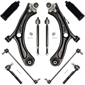 image:imageAUQDD 10Pcs Front End Suspension Kit Fit For 20162022 Honda HRV Lower Control Arm wBall Joint Front Sway Bar Link Outer amp Inner Tie Rod End  K623315 K623316 K750847 EV801305 ES801389