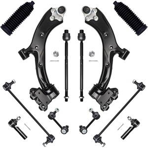 image:imageAUQDD 12Pcs Front End Suspension Kit Fit For 20072011 Honda CRV Japan Built Lower Control Arm wBall Joint Sway Bar Link Outer Inner Tie Rod End  K620500 K750297 K750156 EV800689 ES800510