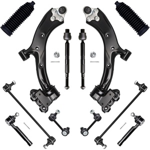 image:imageAUQDD 12Pcs Front End Suspension Kit Fit For 20072011 Honda CRV USA Built Lower Control Arm wBall Joint Sway Bar Link Outer Inner Tie Rod End  K620501 K750297 K750151 EV800569 ES800303