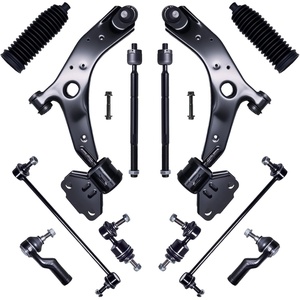 image:imageAUQDD 12Pcs Front End Suspension Kit Fit For 20102013 Mazda 3 No Turbo Lower Control Arm wBall Joint Sway Bar Link Outer amp Inner Tie Rod End  K621270 K750554 K80867 EV800024 ES800025