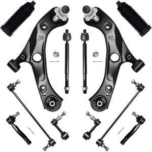 image:imageAUQDD 12Pcs Front End Suspension Kit Fit For 202025 Toyota Corolla 1622 Prius Lower Control Arm wBall Joint Sway Bar Link Outer Inner Tie Rod End  K623669 K750864 K750912 ES801550 534679